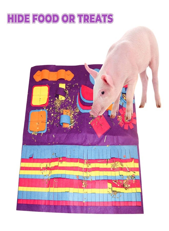 MHLLGN Snuffle Mat for Pigs, Pet Food Mat, Foraging Mat Toy for Small Animals, Pig Toys for Pet Pig, Pig Supplies - Image 4